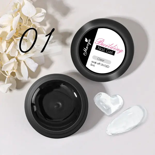 5/15ml Clear Non-Stick Hand Extension Gel – 3D Shaping & Sculpting UV/LED Hard Gel for Nails - 5ml clear