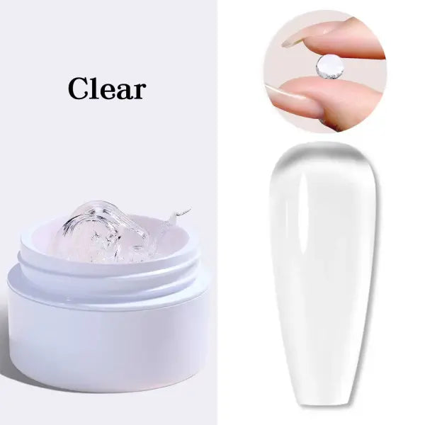 5/15ml Clear Non-Stick Hand Extension Gel – 3D Shaping & Sculpting UV/LED Hard Gel for Nails - 15ml clear