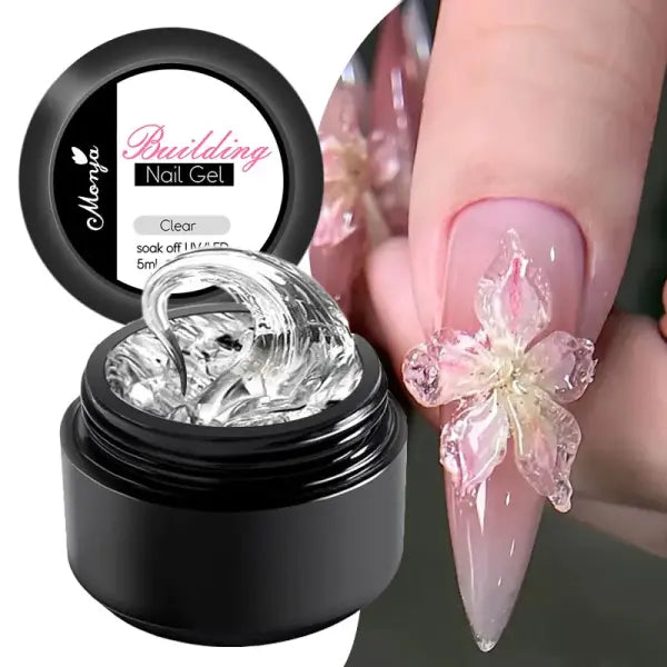 5/15ml Clear Non-Stick Hand Extension Gel – 3D Shaping & Sculpting UV/LED Hard Gel for Nails
