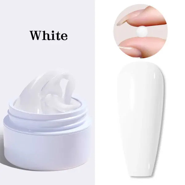 5/15ml Clear Non-Stick Hand Extension Gel – 3D Shaping & Sculpting UV/LED Hard Gel for Nails - 15ml white