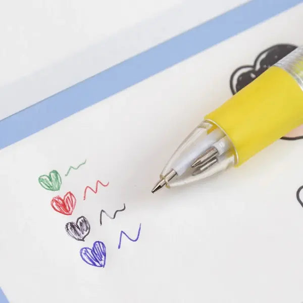 5-30 Pcs Cute Cartoon Four-color Pen for Kids Birthday Kindergarten Home-school Carnival Christmas Boys and Girls Gift