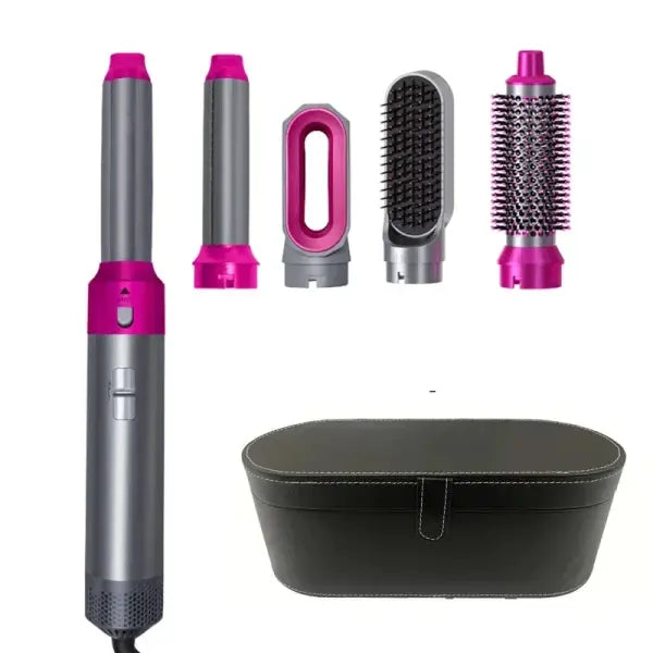 Professional Hair Dryer Brush Set for Salon Styling - Rose Red Set 2 / US / China Mainland