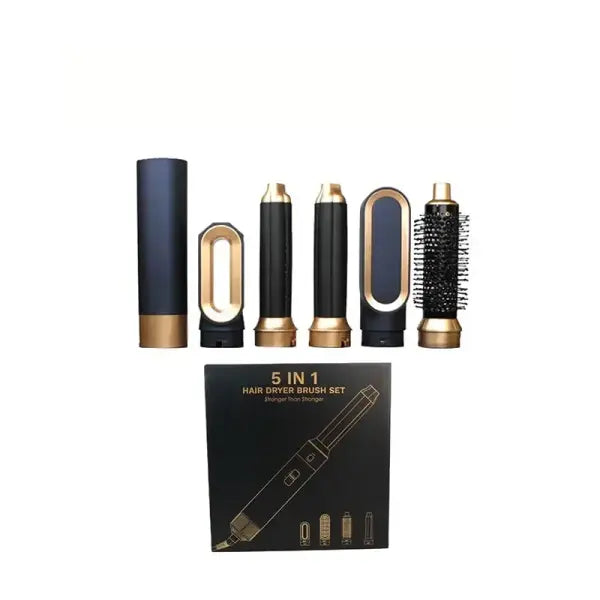 Professional Hair Dryer Brush Set for Salon Styling - gold-blue / AU / China Mainland
