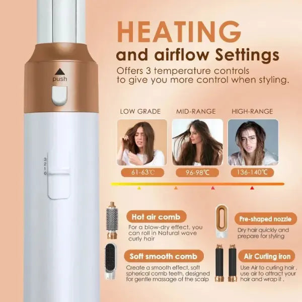 Professional Hair Dryer Brush Set for Salon Styling