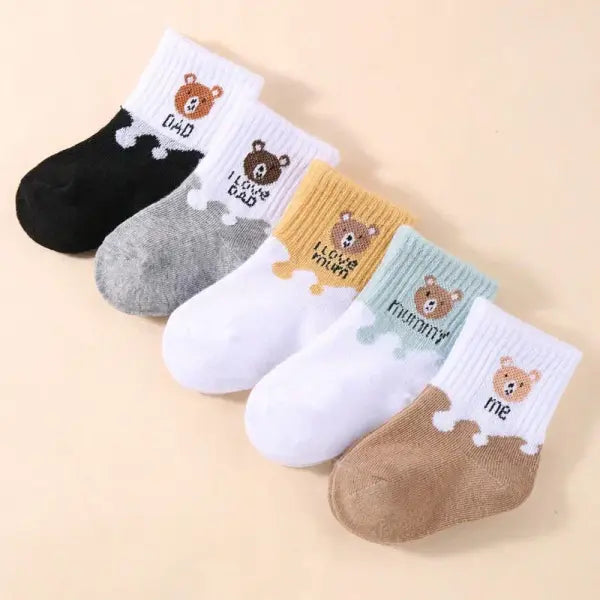 5 Pairs Baby Ankle Socks – Low Cut Stretch Socks for Newborn & Toddler Boys and Girls