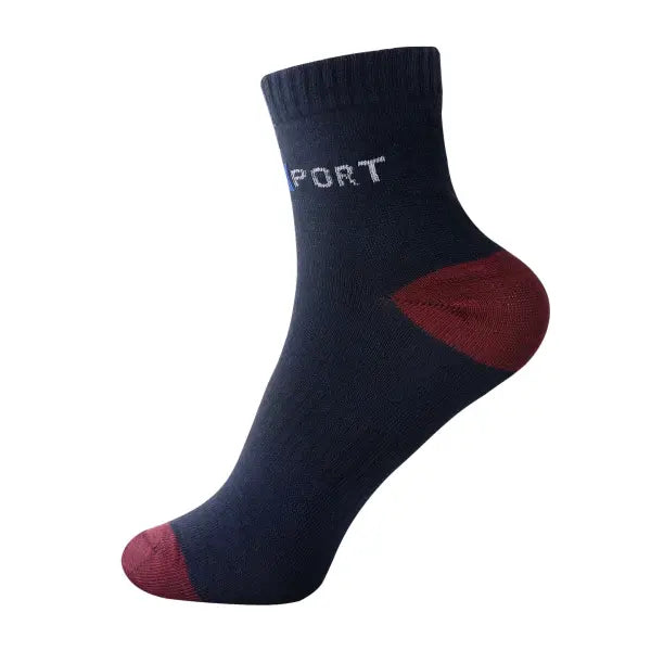 5 Pairs Cotton Sock for Men Sport Breathable Soft Letter Fashion Sneakers High Elastic Middle Tube Stocking Towel Sox