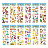5 Sheets Kids Stickers Puffy Stickers for Children Birthday Christmas New Year Gift for Girl Boy Scrapbooking Cartoon