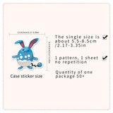 50 Piece MINISO Pokemon Waterproof Stickers DIY For Phones Laptop Car Sticker - MULTI