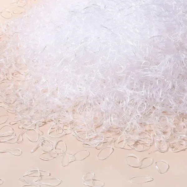 2000pcs Girls Colourful Disposable Rubber Band Hair Ties 500 to 2000 Pack - 13 / 1000pcs