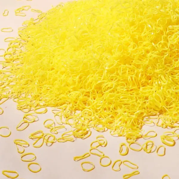 2000pcs Girls Colourful Disposable Rubber Band Hair Ties 500 to 2000 Pack - 10 / 500pcs