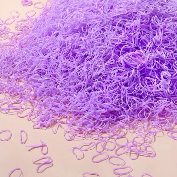 2000pcs Girls Colourful Disposable Rubber Band Hair Ties 500 to 2000 Pack - 16 / 500pcs
