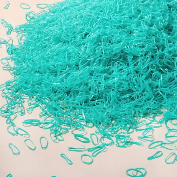 2000pcs Girls Colourful Disposable Rubber Band Hair Ties 500 to 2000 Pack - 9 / 1000pcs