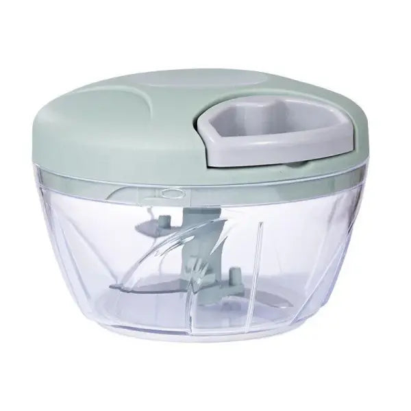 Manual Meat Mincer Vegetable Tools for Unisex (500/900ml) Garlic Chopper - 500ml-Green