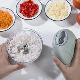 Manual Meat Mincer Vegetable Tools for Unisex (500/900ml) Garlic Chopper
