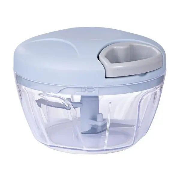 Manual Garlic Chopper & Meat Mincer – 500/900ml Vegetable Food Chopper - 500ml-Blue