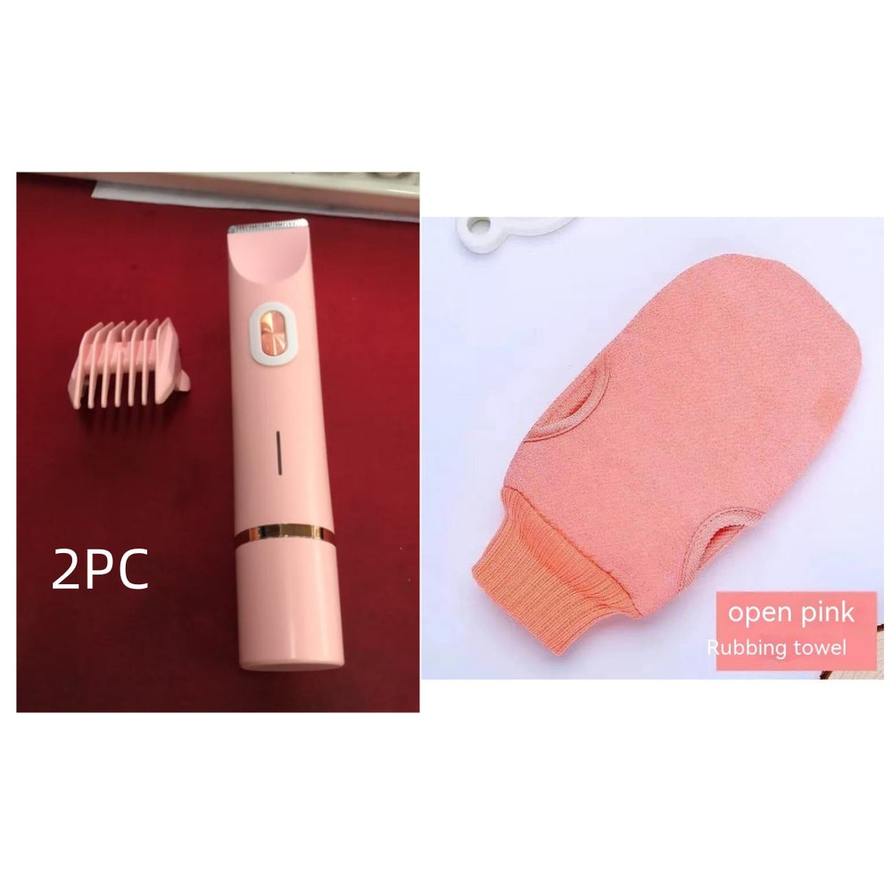 Versatile Body Hair Removal Device and Bikini Trimmer - Pink Set6 / USB - Hair Remover