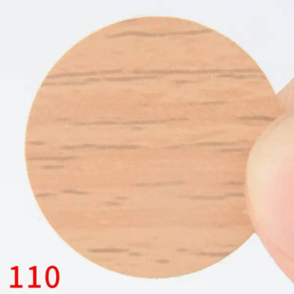 54pcs/Sheet Self-Adhesive Furniture Screw Cap Covers Round Wood Texture Stickers for Cabinets - 110