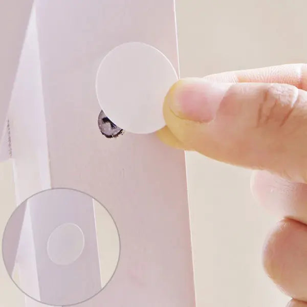 54pcs/Sheet Self-Adhesive Furniture Screw Cap Covers Round Wood Texture Stickers for Cabinets