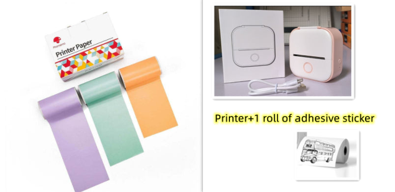 Phomemo T02 Portable Bluetooth Thermal Label Printer - Set3 / USB