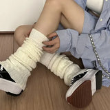 57cm Japanese Lolita Leg Warmers – Women’s Gothic Y2K Ankle & Long Thin Knitted Socks for Cosplay