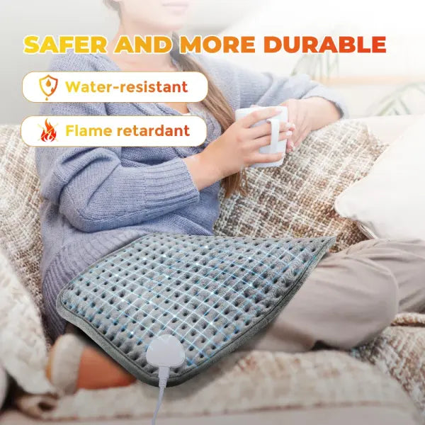 Electric Heating Blanket 58×29cm – Winter Warm Heated Pad for Bed & Sofa Thermal Home Warmer Mat