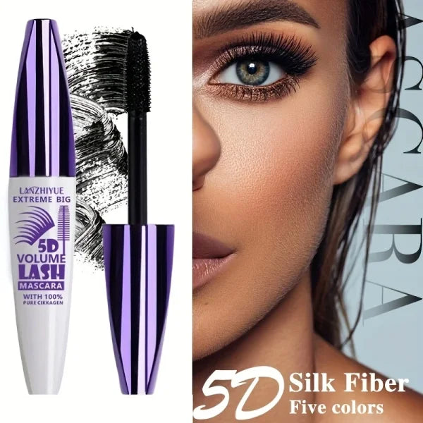 5D Extreme Volume Lash Mascara – Waterproof, Long-Lasting, Natural Thickening & Curling Effect - Himpall