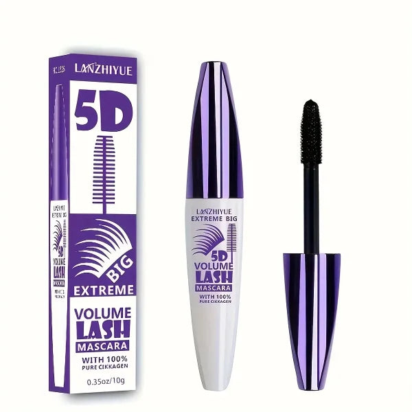 5D Extreme Volume Lash Mascara – Waterproof, Long-Lasting, Natural Thickening & Curling Effect - Himpall