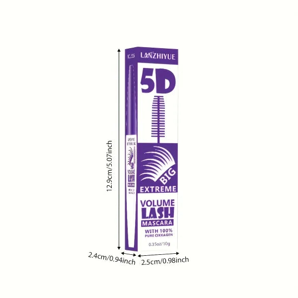 5D Extreme Volume Lash Mascara – Waterproof, Long-Lasting, Natural Thickening & Curling Effect - Himpall