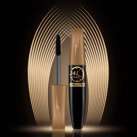 5D Eye Black Mascara - Waterproof Silk Fiber Eyelash Extension Makeup - Himpall