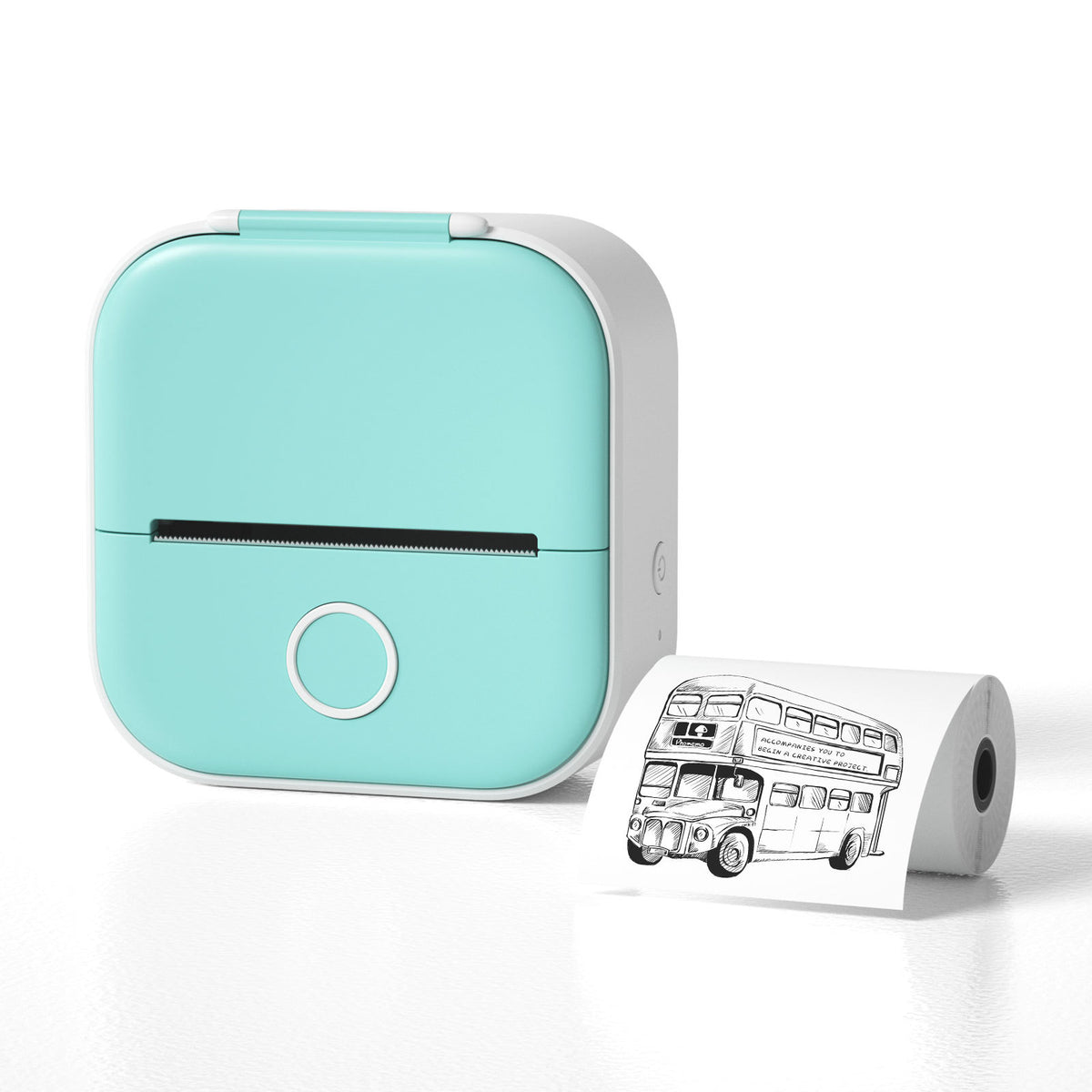 Phomemo T02 Portable Bluetooth Thermal Label Printer - All green / USB