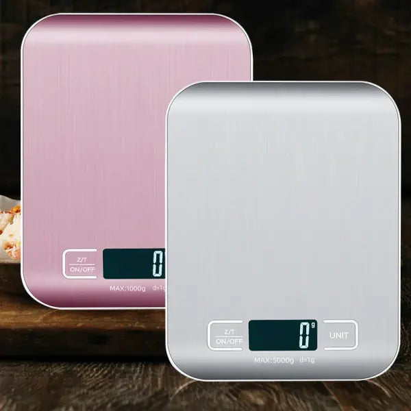 5kg/10kg Digital Kitchen Scale LCD Display Stainless Steel Electronic Scales Home Jewelry Food Snacks Weighing Baking