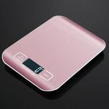 5kg/10kg Digital Kitchen Scale LCD Display Stainless Steel Electronic Scales Home Jewelry Food Snacks Weighing Baking
