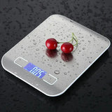 5kg/10kg Digital Kitchen Scale LCD Display Stainless Steel Electronic Scales Home Jewelry Food Snacks Weighing Baking