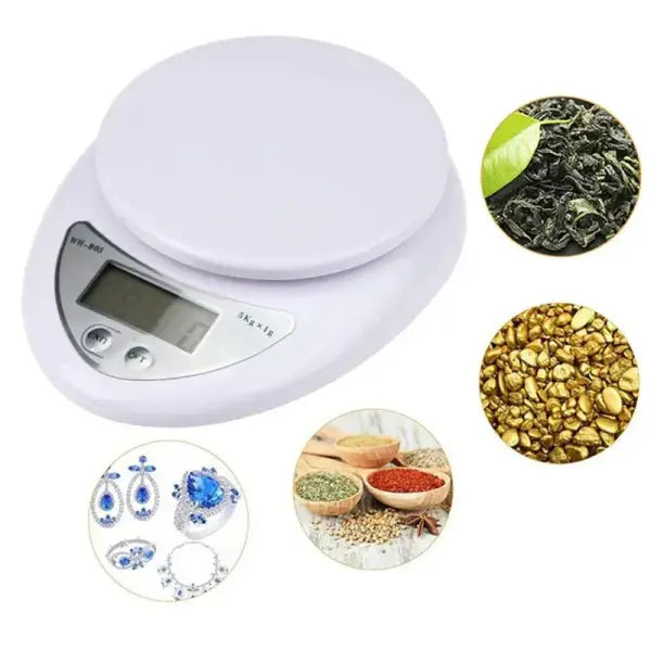 5kg/1g Electronic Scales Portable Digital LED Display Food Balance Measuring Weight Scale Kitchen Baking Scale Kitchen