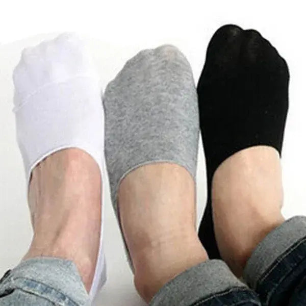 5Pairs Men Boat Cotton Socks Summer Bamboo Fiber Low Cut Socks