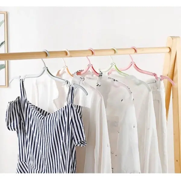 5/10pcs Foldable Portable Travel Hangers Lightweight Space-Saving Clothes Rack for Camping