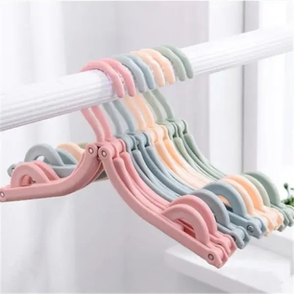 5/10pcs Foldable Portable Travel Hangers Lightweight Space-Saving Clothes Rack for Camping