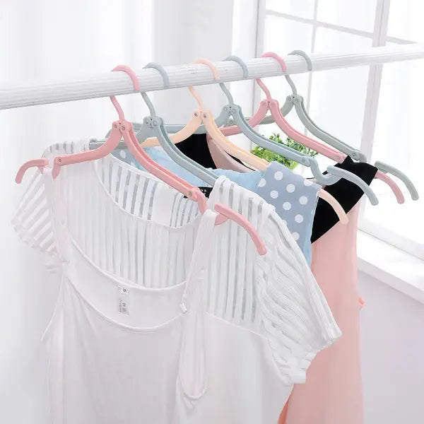 5/10pcs Foldable Portable Travel Hangers Lightweight Space-Saving Clothes Rack for Camping
