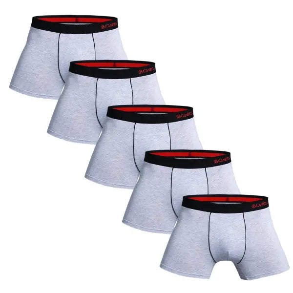 Cotton Elastane Boxer Shorts Luxury Set for Gym Wear