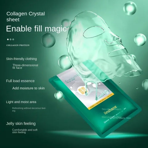 5pcs Seaweed Collagen Crystal Mask – Replenishing Fruit Jelly Skin Care - Himpall