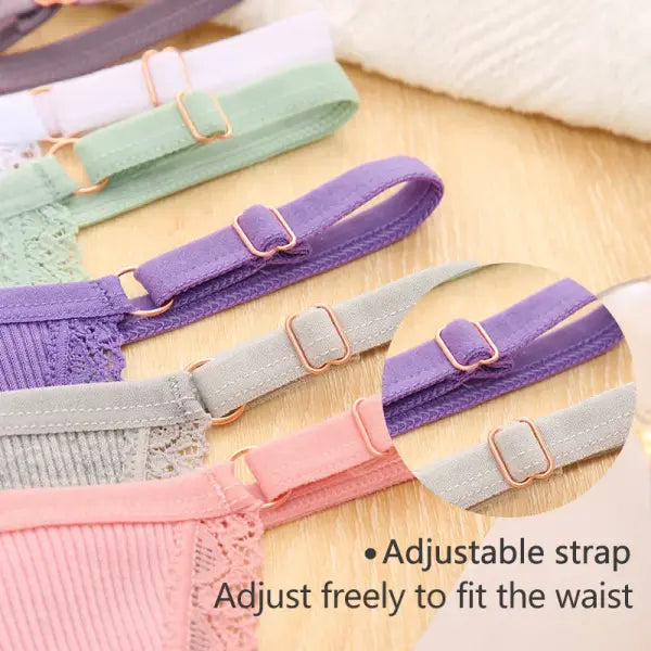 Elastane material composition women panties n447 cotton thong for casual style
