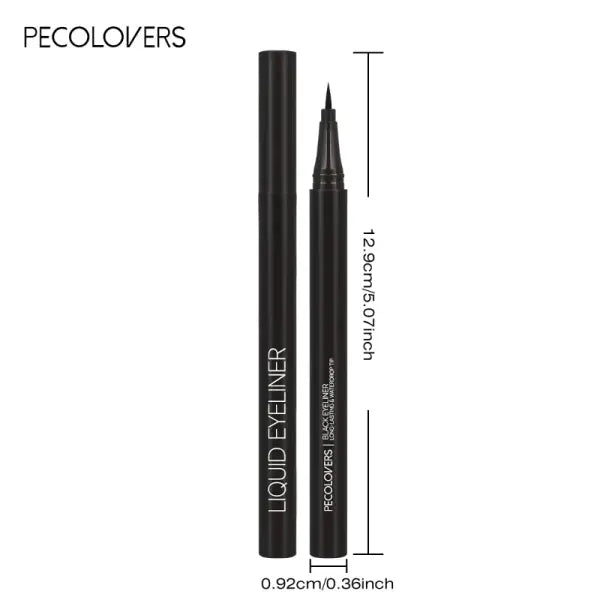 5PCS/Set Smooth Liquid Eyeliner Pen Waterproof Long-lasting Makeup Black Ultra-fine Pen Tip,Create A Charming Eye