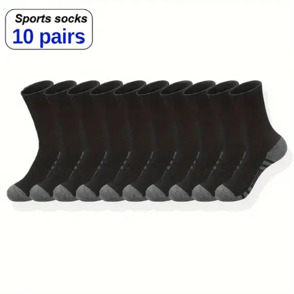 6/10/30Pairs of High-Quality Soft and Comfortable Men’s Running Socks Summer Sweat Wicking and Breathable Basketball
