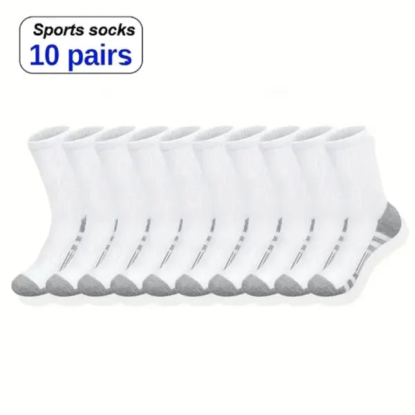 6/10/30Pairs of High-Quality Soft and Comfortable Men’s Running Socks Summer Sweat Wicking and Breathable Basketball