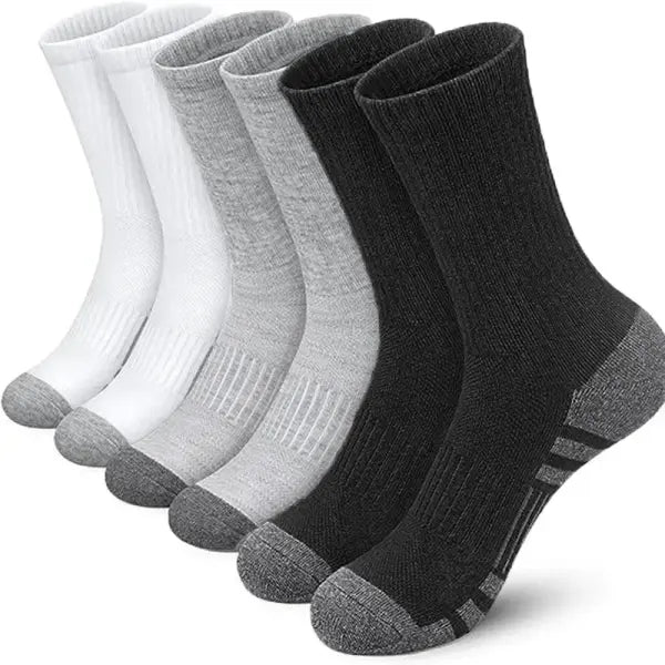 6/10/30Pairs of High-Quality Soft and Comfortable Men’s Running Socks Summer Sweat Wicking and Breathable Basketball