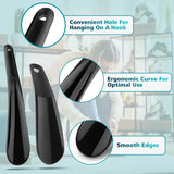 6.29‘’ 7.87‘’ Lightweight Plastic Shoehorn with Travel Shoe Horn Helper for Men Women-Kids Aid Accessories