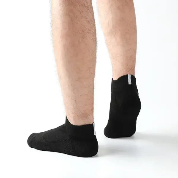 Men sports running towel bottom knit ankle socks