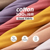 6.7oz 190GSM Combed Cotton T-Shirt – Solid Color Unisex Summer Tee for Custom Team & Class Uniforms