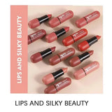 6-Color Matte Lipstick: Velvet Lip Color Smooth Waterproof Long-Lasting Color Lip Makeup