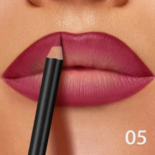 6-Color Waterproof Matte Lip Liner - Long-Lasting Non-Transfer Formula Matte Finish 6 Versatile Shades - CR0202-05